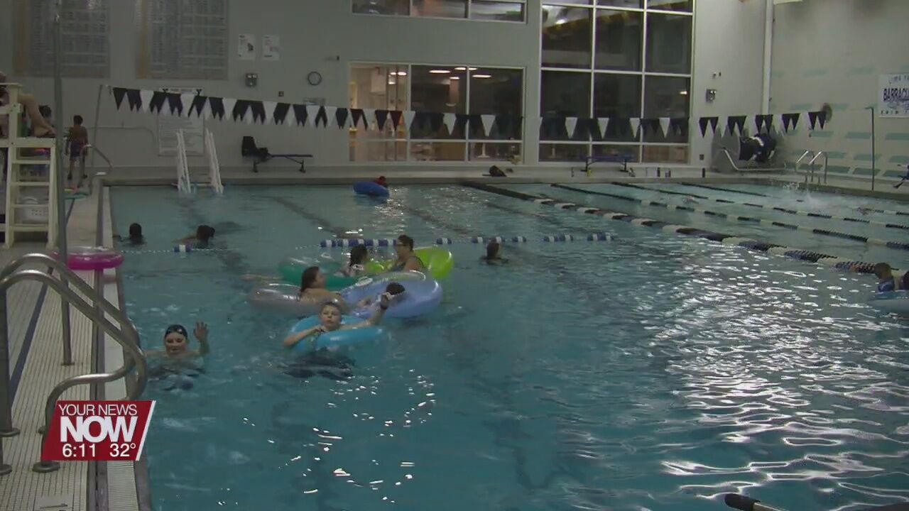Lima YMCA hosts family movie night in the pool